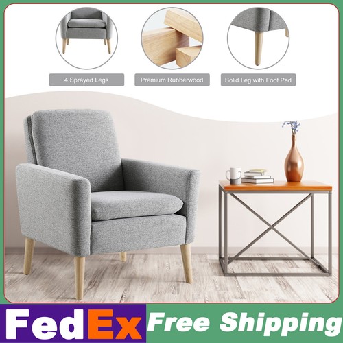 Modern accent fabric armchair - fabric,