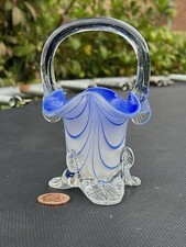 Murano ? Art Glass Basket/