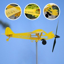 Piper J3 Cub Airplane Weathervane Handmade Weather Vane Windmill Float Plane-