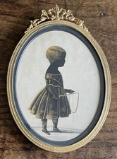 Antique portrait silhouette - antique,