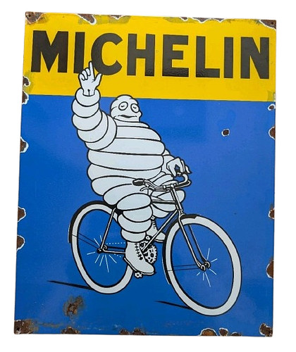 Michelin man enamel - enamel,
