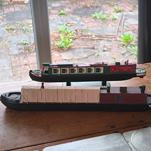 Framed canal narrowboat - 2x, &