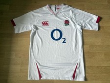 Men’s  England Short Sleeve Rugby Shirt Canterbury 2019/20 Home O2 Size Large