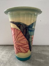 Dennis China Works. LIMITED EDITION hummingbird vase by Sally Tuffin no 2 of 50