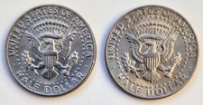  x2 John F Kennedy Half Dollar