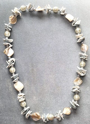 Faux shell pebble beaded - pebble,
