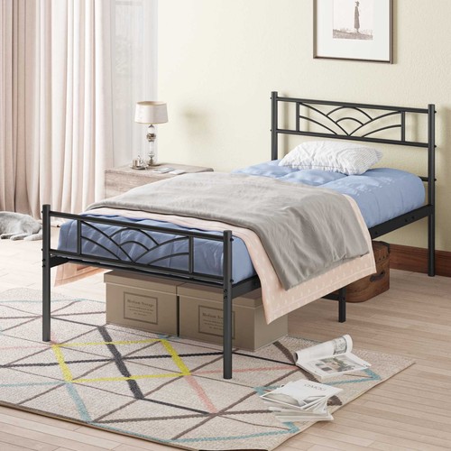 Strong metal bed - bed, single