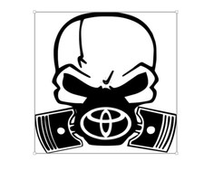 Toyota skull piston - toyota, mask