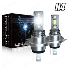 H4 Led Xenon White Canbus Error Free 6000k Car High Low Beam Headlight Bulbs 12v