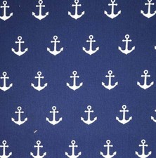 Cotton Fabric Navy Blue &