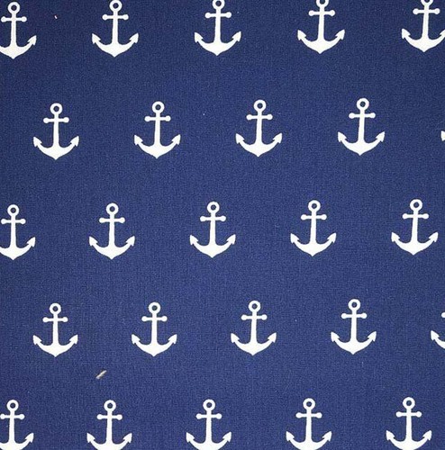 Cotton fabric navy blue - blue, &