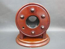 Vintage wooden aircraft airplane propeller boss on stand