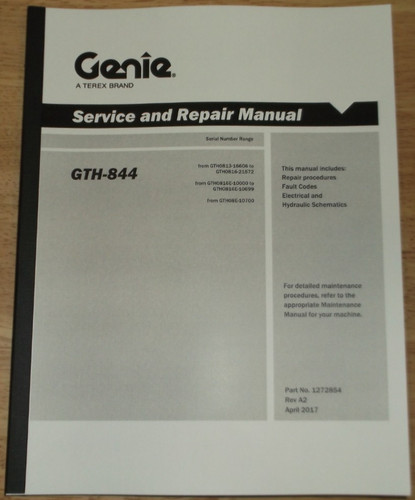 Genie gth 844 telehandler - gth-844,