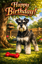 Miniature schnauzer birthday - miniature,