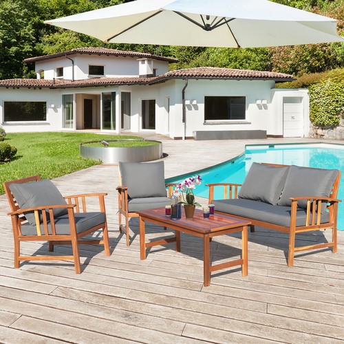 4pcs wooden patio - 4pcs,