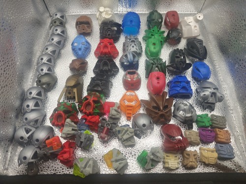 Lego bionicle masks and head - lego,