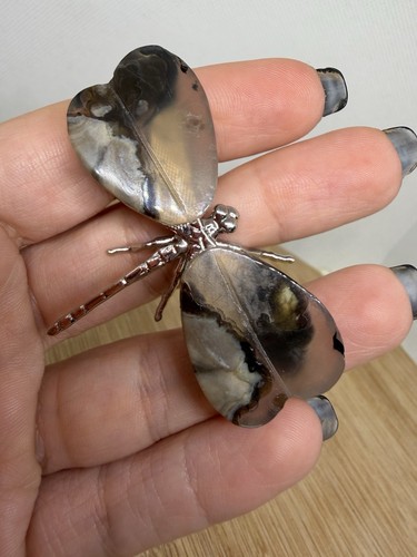 Volcano agate dragonfly - volcano,