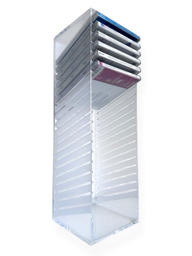 Vintage clear acrylic tower - cd,