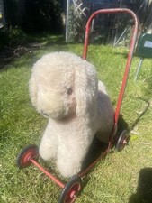 Cute Fluffy Toy Push Along Dog