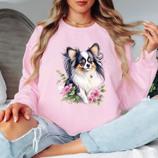 Papillon Dog Womens Sweatshirt