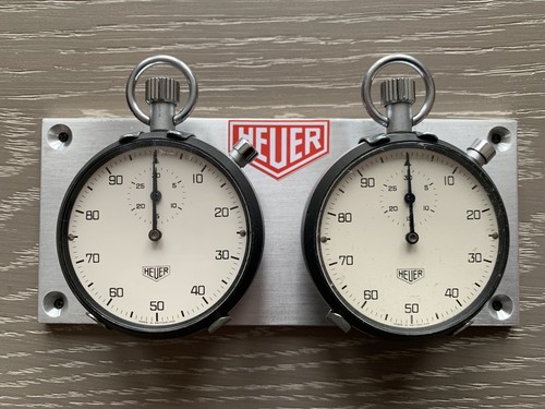 Heuer stopwatch panel - heuer,