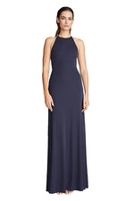 HALSTON $575 Jayla Navy Tie
