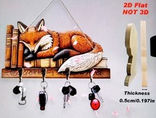 SLEEPING FOX 2D (Flat) Wooden