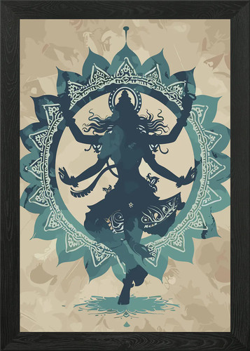 Shiva nataraja dance - shiva, framed