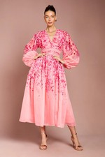 Coast Pink Midi Dress Womens