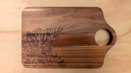 Acacia wood cutting - cutting, board