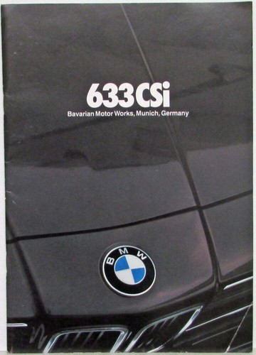 1980 bmw 633 csi - bmw, sales