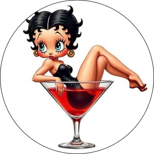 Betty boop button badge - boop.,