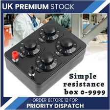 0-9999.9 Ohm Variable Resistance Box Decade Resistor Physical School Teaching