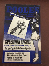 1967 POOLE PIRATES v HALIFAX DUKES 14th JUNE ( GOOD CONDITION )