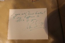 AUTOGRAPH SIR PETER SCOTT HAND SIGNED VINTAGE ALBUM PAGE