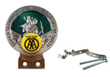 AA Green St Christopher Car Badge with Fixings