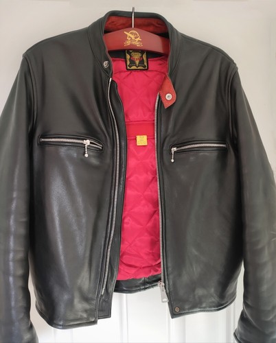 Goldtop leather jacket café - jacket,