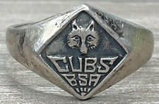 Vintage Sterling 925 Wolf Rank