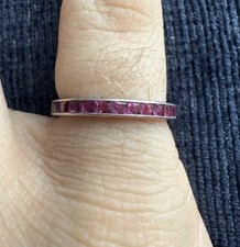 antique art deco platinum ruby