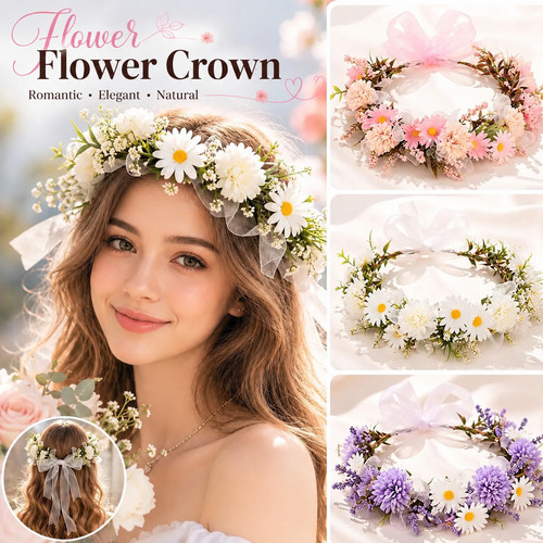 Flower crown women - flower,