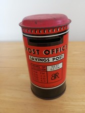 Post Office Savings Post Red Letterbox Post Box Shaped Tin Money Box ER Sailor