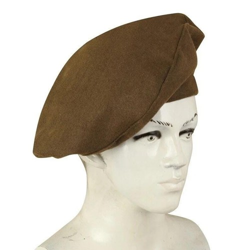 Brown wool tam - wool,
