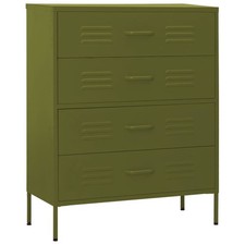 Chest of Drawers Orange Steel