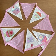 Next Bunting With Embroidered Cupcake Design 200 X 19 cm