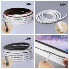 10Meter Door Window Self Draught Excluder Brush Pile Seal Film Adhesive Sealings