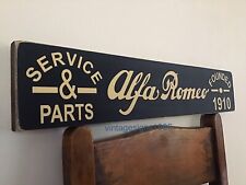Alfa Romeo Wooden Sign Vintage Garage Signs 1910 Memorabilia Classic Cars Car