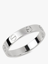 Cartier 18ct White Gold Love Wedding Band Ring