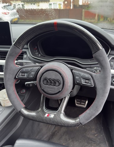 Audi carbon fibre steering - audi,