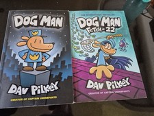 Dav Pilkey Dog Man and Catch 22 Book Bundle In Very Good Clean Condition