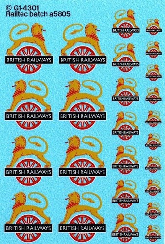 Railtec waterslide decals - , br